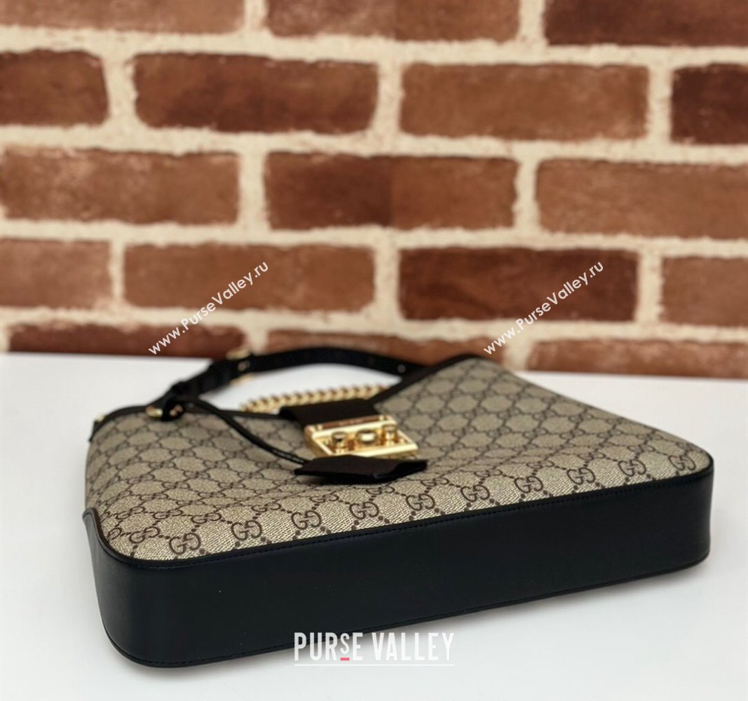 Gucci Padlock GG Canvas Medium Shoulder bag 795113 Black 2024 (DLH-240522041)