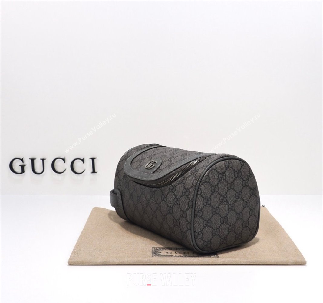 Gucci Ophidia GG canvas Toiletry Case 739670 Grey 2024 (DLH-240522023)