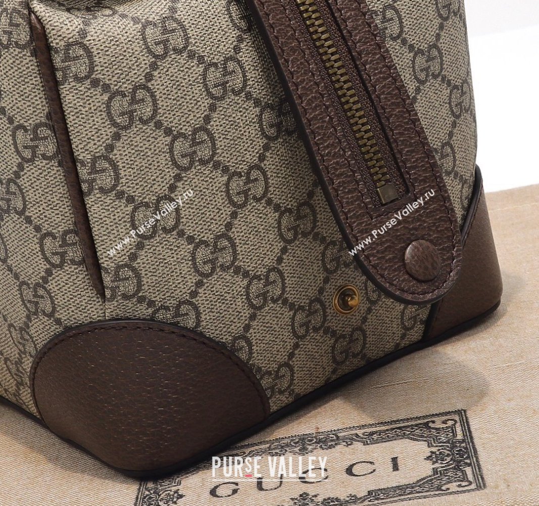 Gucci Savoy GG Canvas Toiletry Case 739391 Beige/Brown 2024 (DLH-240522026)