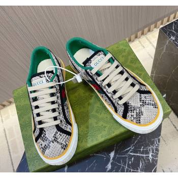 Gucci Tennis 1977 Snakeskin Printed Low-top Sneakers 2024 060502 (MD-240605007)