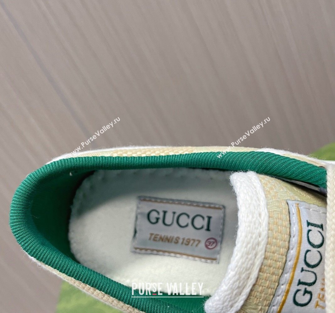 Gucci Tennis 1977 Maxi GG Canvas Low-top Sneakers Beige 2024 060502 (MD-240605008)