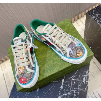 Gucci Tennis 1977 Animal Printed GG Canvas Low-top Sneakers 2024 060502 (MD-240605010)