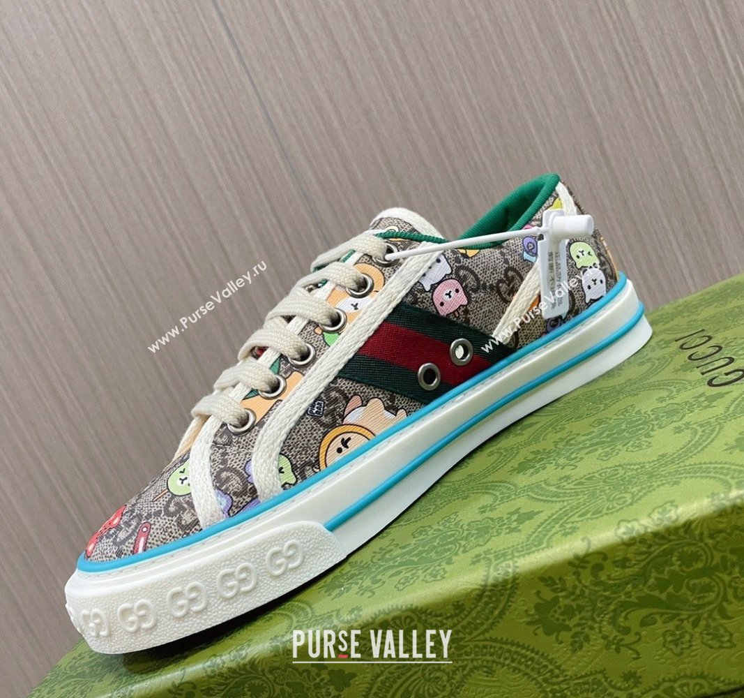 Gucci Tennis 1977 Animal Printed GG Canvas Low-top Sneakers 2024 060502 (MD-240605010)