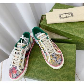 Gucci Tennis 1977 Low-top Sneakers in Butterfly Printed GG Canvas 2024 0605 (MD-240605015)
