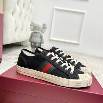 Gucci Lido Canvas Sneakers Black 2024 0605 (KL-240605109)