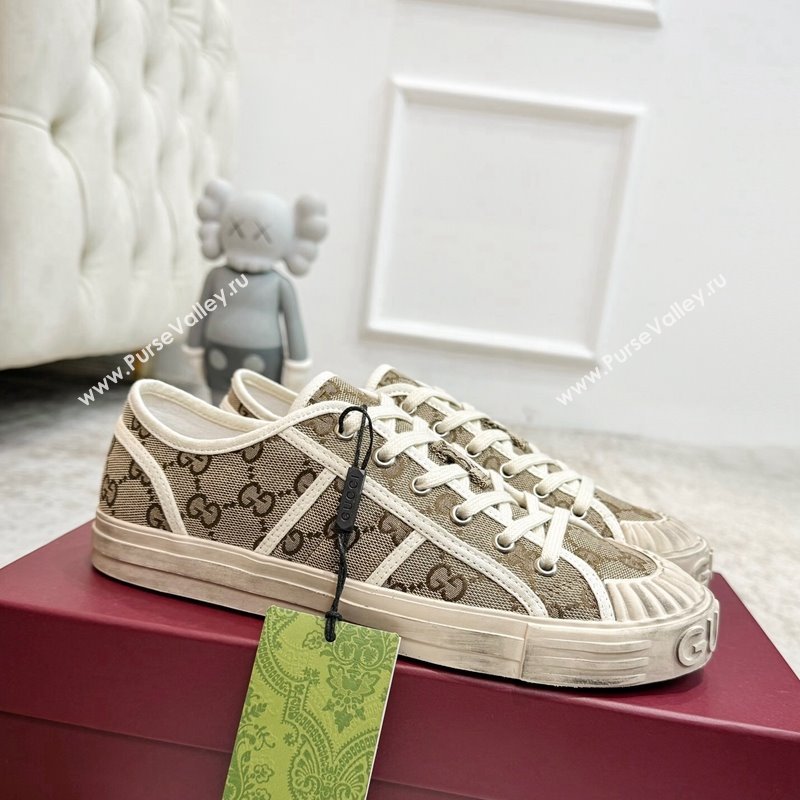 Gucci Lido GG Canvas Sneakers Beige 2024 0605 (KL-240605110)