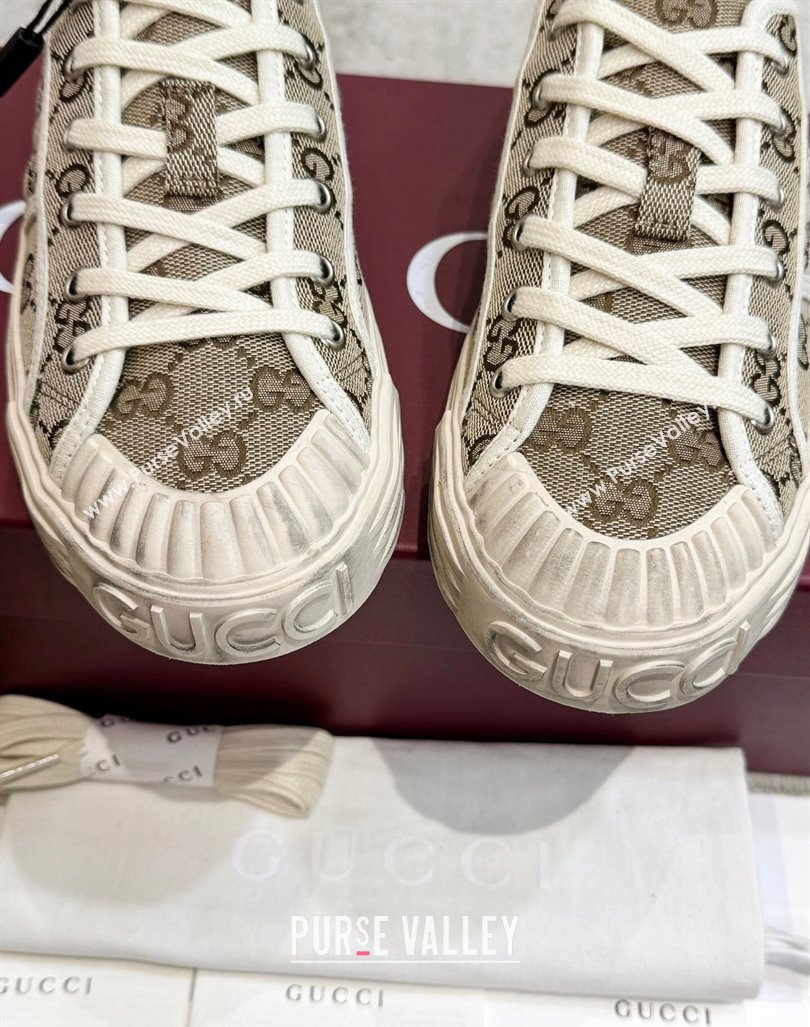 Gucci Lido GG Canvas Sneakers Beige 2024 0605 (KL-240605110)