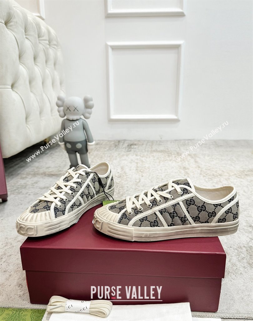 Gucci Lido GG Canvas Sneakers Grey 2024 0605 (KL-240605111)