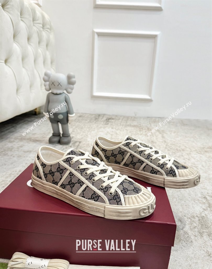 Gucci Lido GG Canvas Sneakers Grey 2024 0605 (KL-240605111)