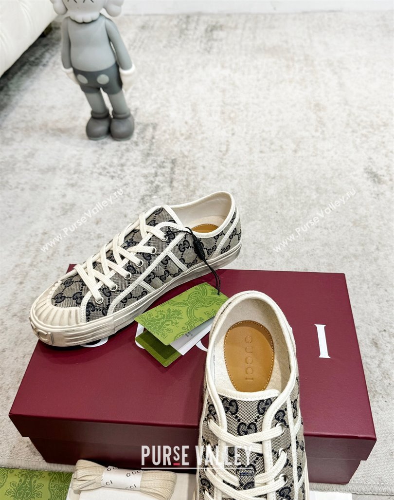 Gucci Lido GG Canvas Sneakers Grey 2024 0605 (KL-240605111)