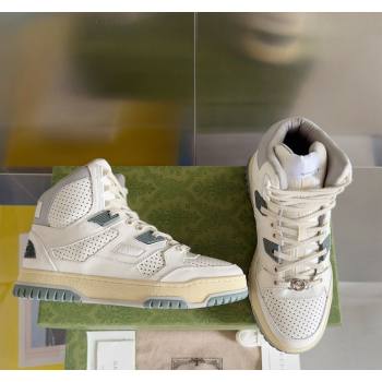 Gucci Re-Web High Top Sneakers in Calf Leather White 2024 0604 (SS-240605153)