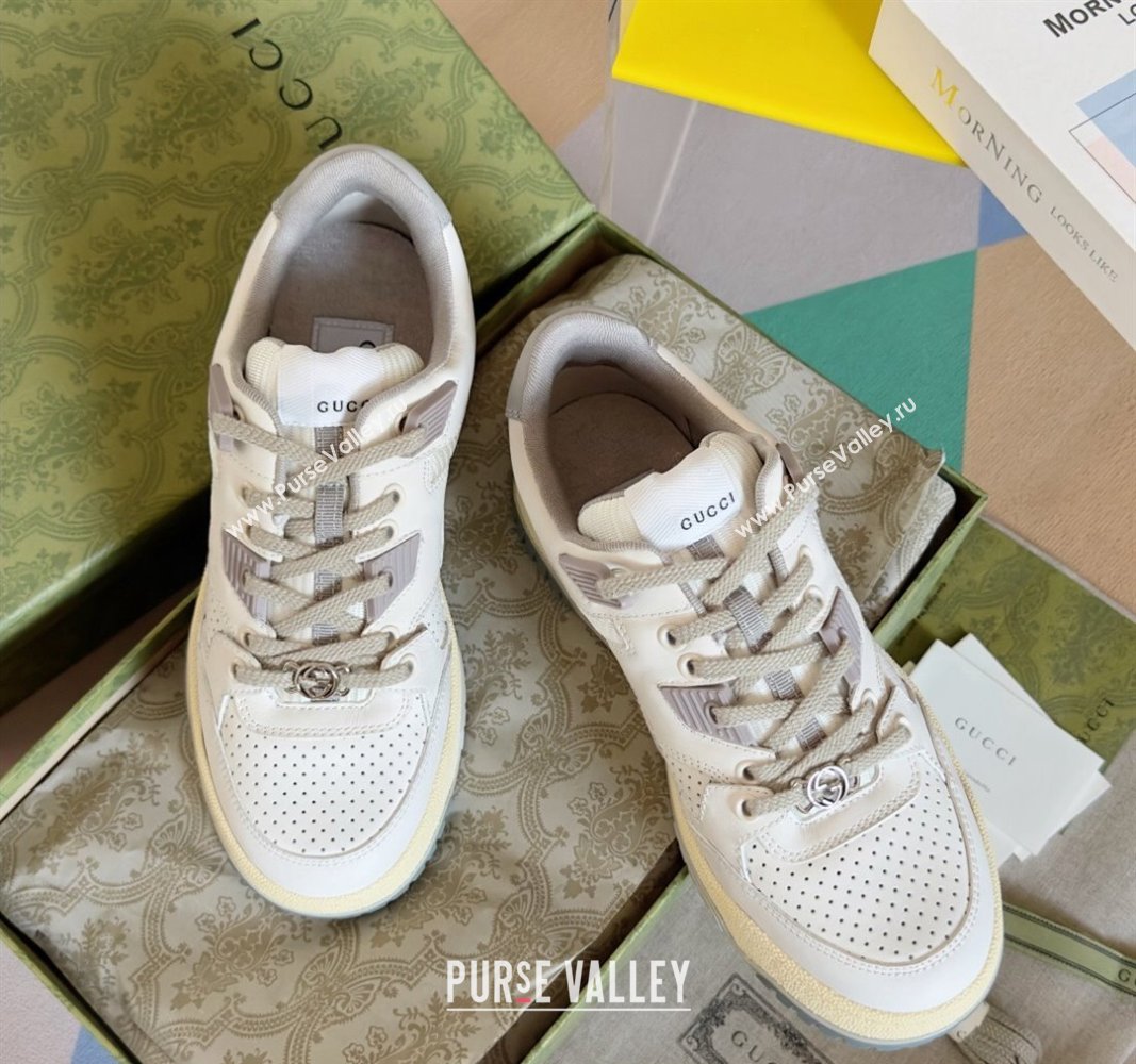 Gucci Re-Web Low top Sneakers in Calf Leather White 2024 0604 (SS-240605154)