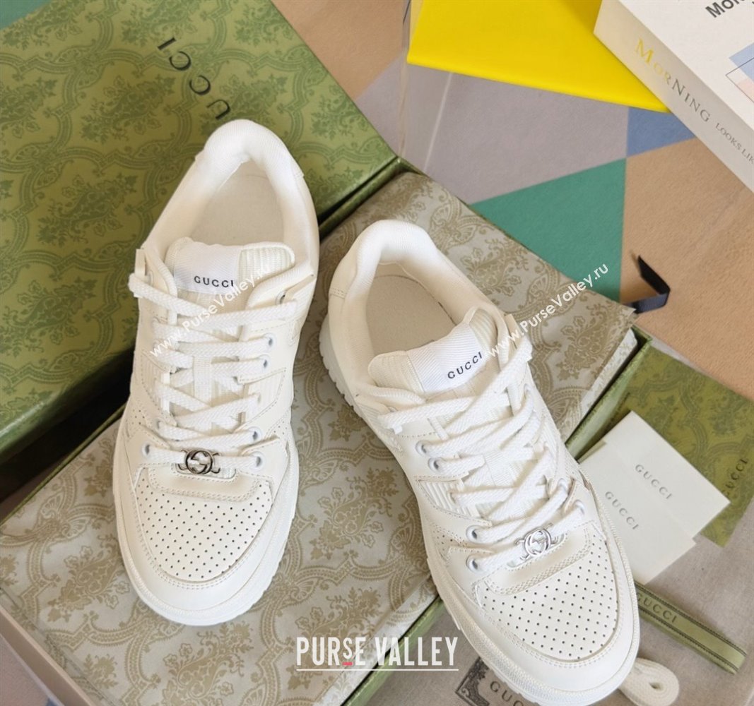 Gucci Re-Web Sneakers in Calf Leather White 2 2024 0604 (SS-240605157)