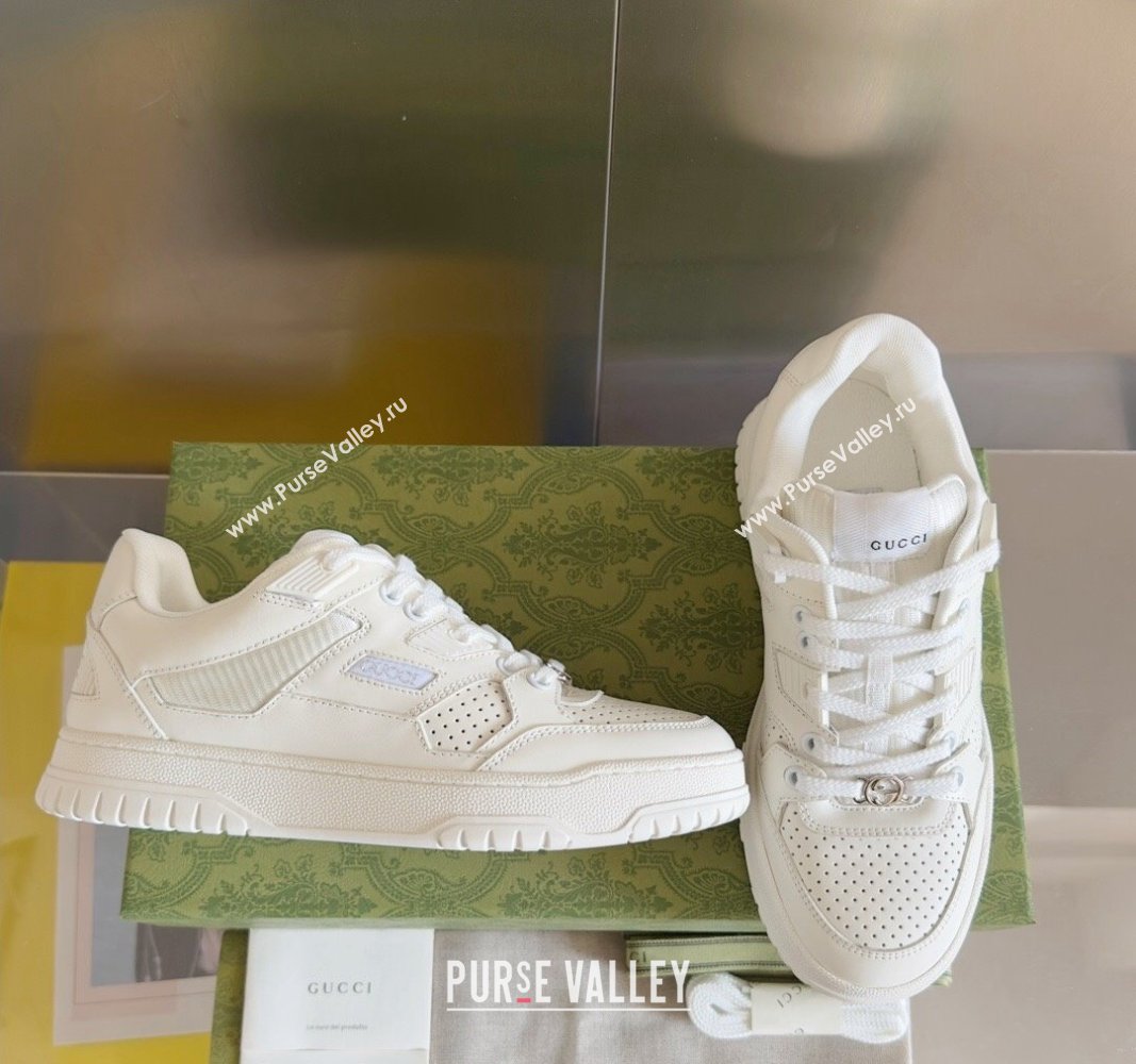 Gucci Re-Web Sneakers in Calf Leather White 2 2024 0604 (SS-240605157)