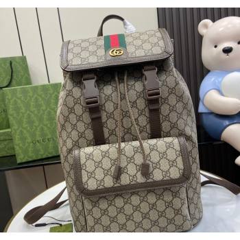 Gucci Ophidia GG Canvas Small Backpack bag 792114 Beige 2024 (XLU-240625001)