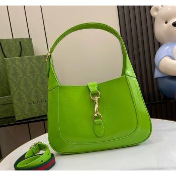 Gucci Jackie Small Shoulder Bag in Crinkled Patent Leather 782849 Light Green 2024 (XLU-240625040)