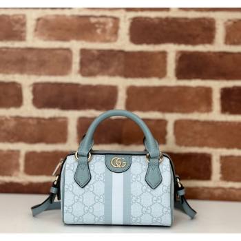 Gucci Ophidia GG Canvas Super Mini bag Dusty Blue 2024 781490 (DLH-240625048)