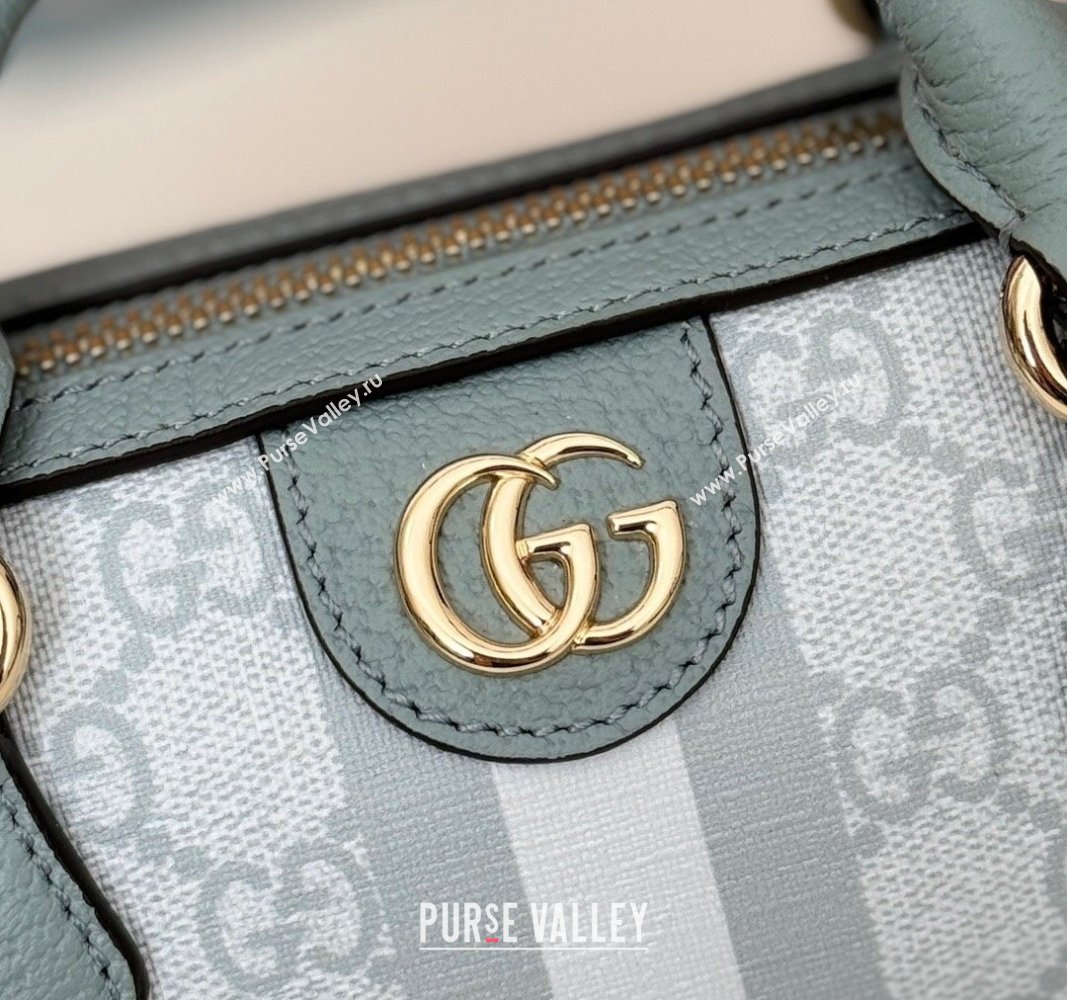 Gucci Ophidia GG Canvas Super Mini bag Dusty Blue 2024 781490 (DLH-240625048)