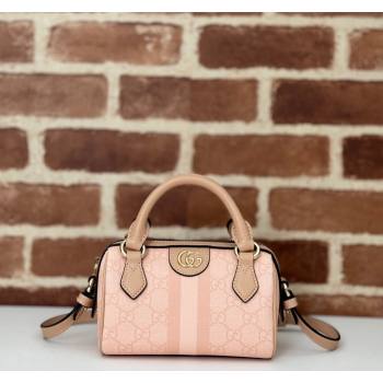 Gucci Ophidia GG Canvas Super Mini bag Dusty Pink 2024 781490 (DLH-240625049)