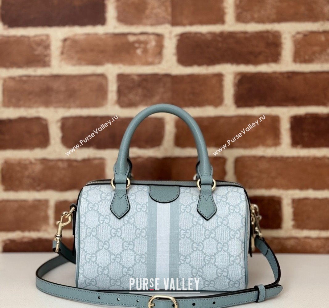 Gucci Ophidia GG Canvas Mini bag Dusty Blue 2024 772053 (DLH-240625050)