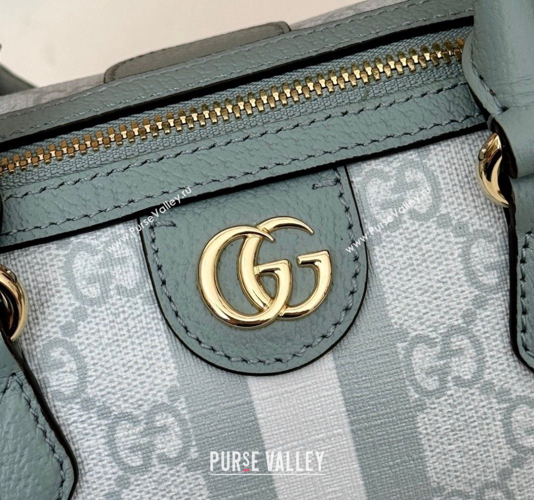 Gucci Ophidia GG Canvas Mini bag Dusty Blue 2024 772053 (DLH-240625050)