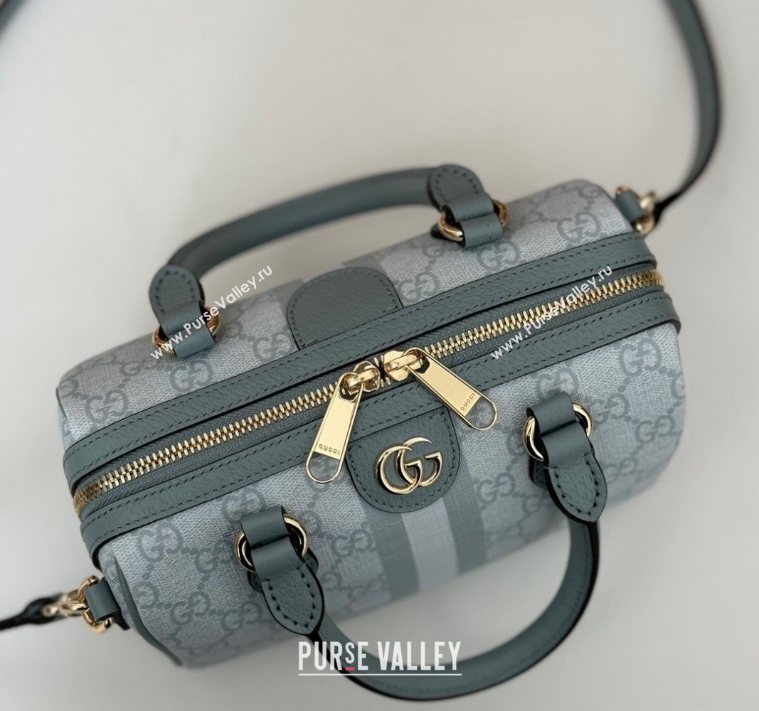 Gucci Ophidia GG Canvas Mini bag Dusty Blue 2024 772053 (DLH-240625050)