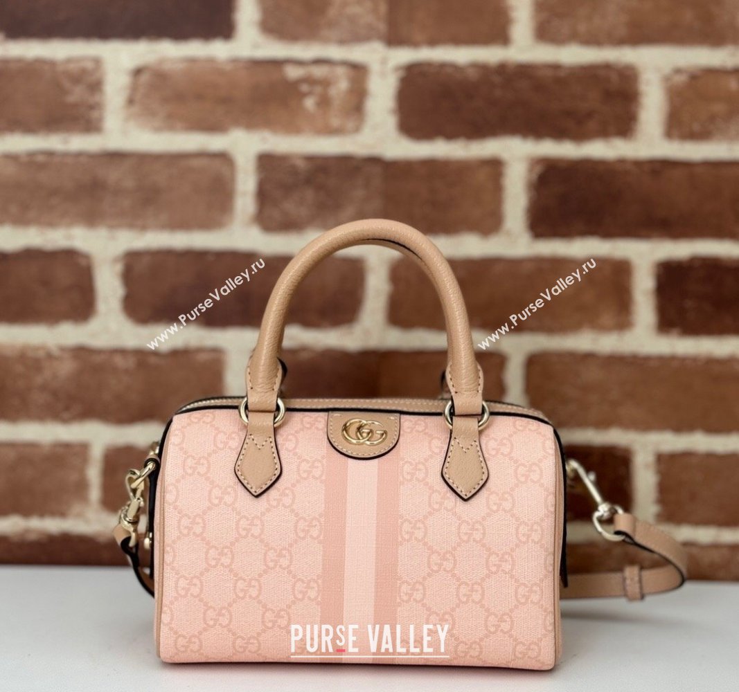 Gucci Ophidia GG Canvas Mini bag Dusty Pink 2024 772053 (DLH-240625051)