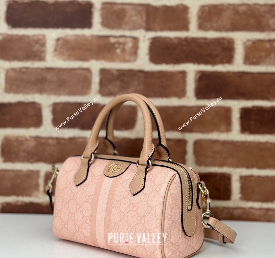 Gucci Ophidia GG Canvas Mini bag Dusty Pink 2024 772053 (DLH-240625051)