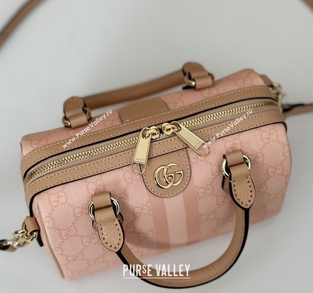 Gucci Ophidia GG Canvas Mini bag Dusty Pink 2024 772053 (DLH-240625051)