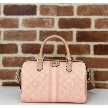 Gucci Ophidia GG Canvas Small Top handle bag Dusty Pink 2024 772061 (DLH-240625053)