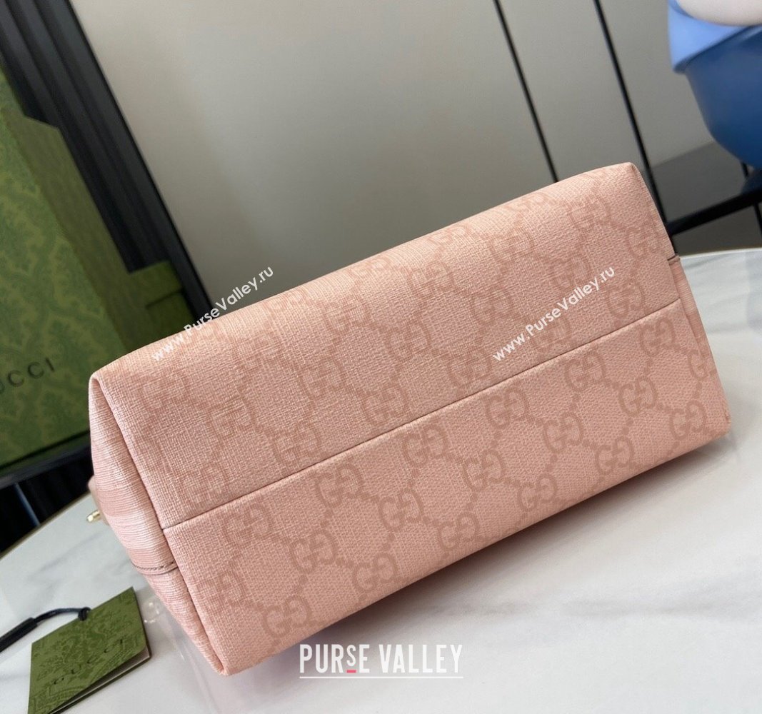 Gucci Ophidia GG Canvas Super Mini Shoulder Bag 795170 Dusty Pink 2024 (XLU-240716042)