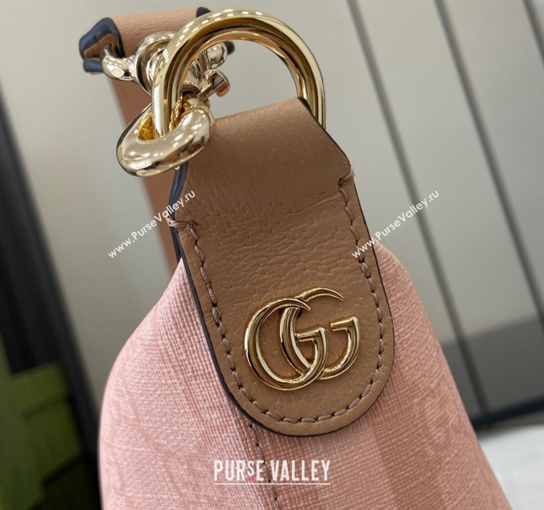 Gucci Ophidia GG Canvas Super Mini Shoulder Bag 795170 Dusty Pink 2024 (XLU-240716042)