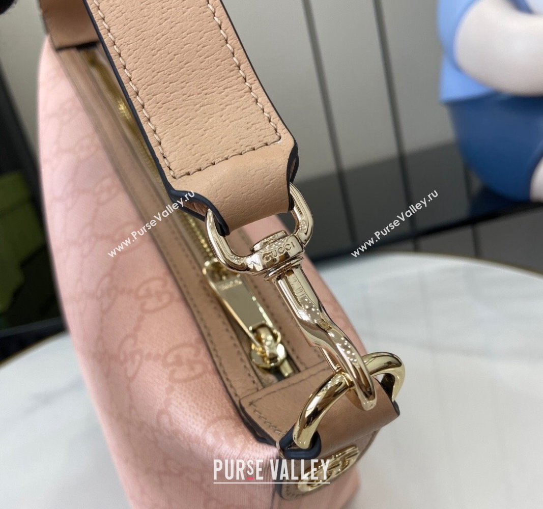 Gucci Ophidia GG Canvas Super Mini Shoulder Bag 795170 Dusty Pink 2024 (XLU-240716042)