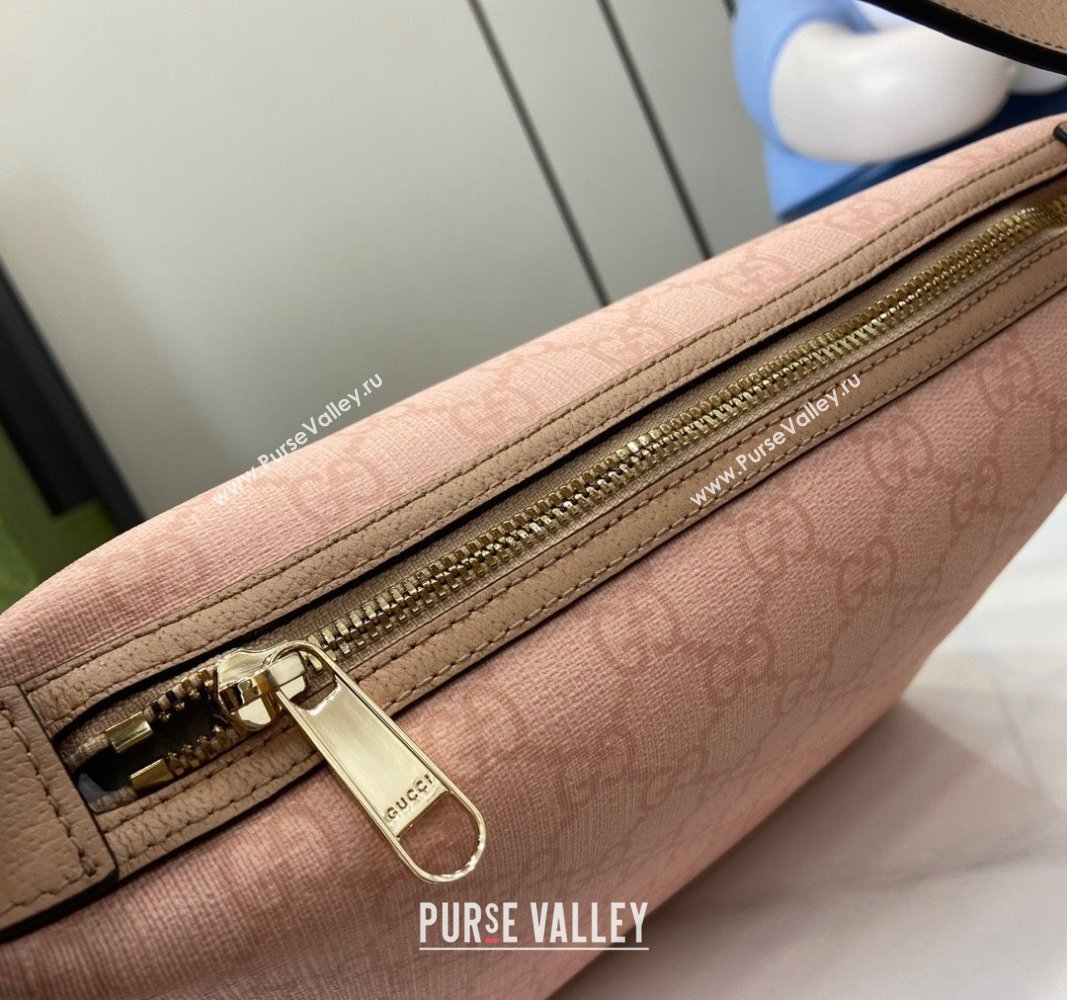 Gucci Ophidia GG Canvas Super Mini Shoulder Bag 795170 Dusty Pink 2024 (XLU-240716042)