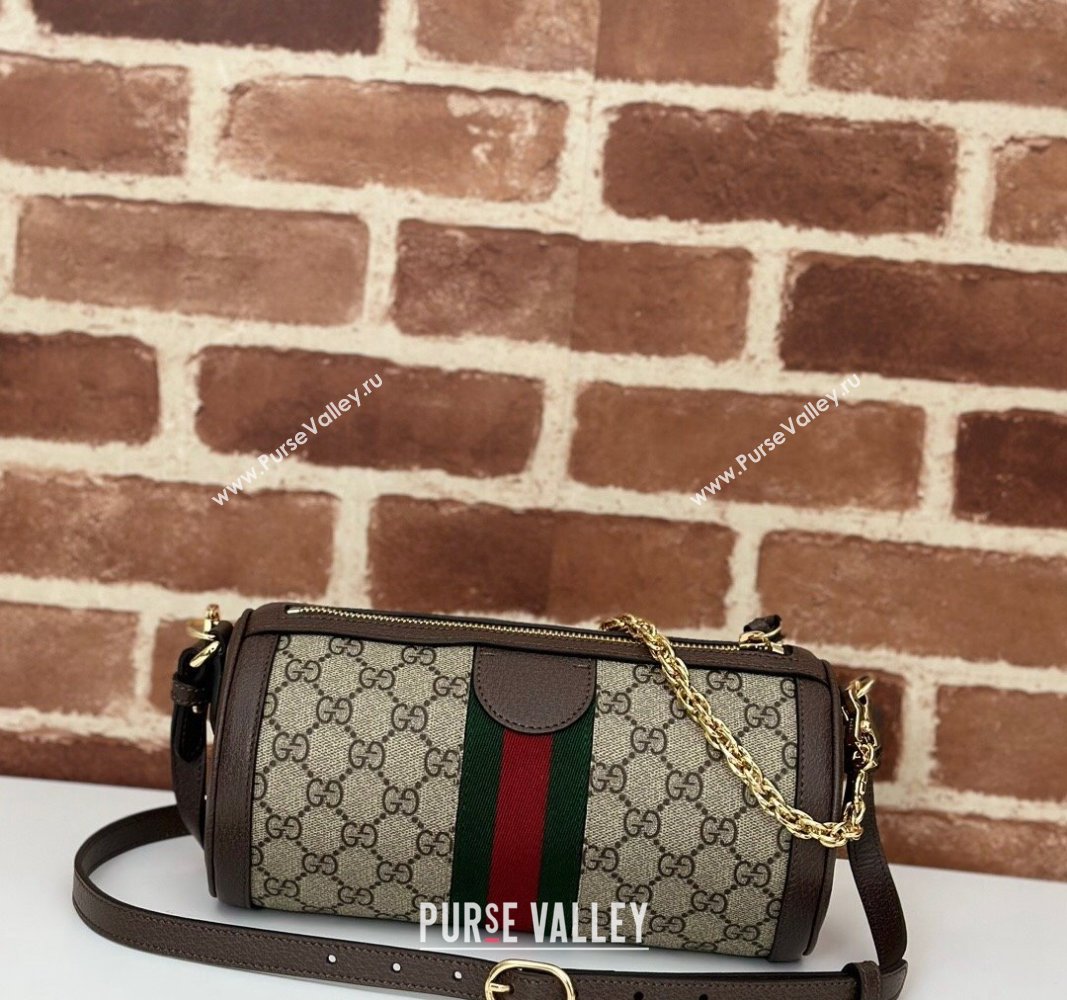 Gucci Ophidia GG Canvas Small Shoulder Bag 795194 Beige/Brown 2024 (DLH-240716048)