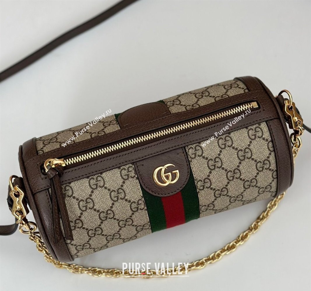 Gucci Ophidia GG Canvas Small Shoulder Bag 795194 Beige/Brown 2024 (DLH-240716048)