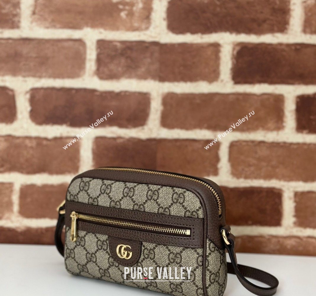 Gucci Ophidia GG Canvas Mini Shoulder Bag 772311 Beige/Brown 2024 (DLH-240716053)