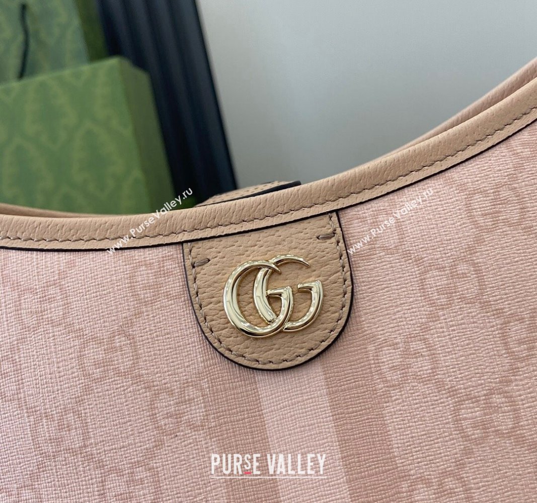 Gucci Ophidia GG Canvas Small Shoulder Bag 781402 Dusty Pink 2024 (XLU-240716040)