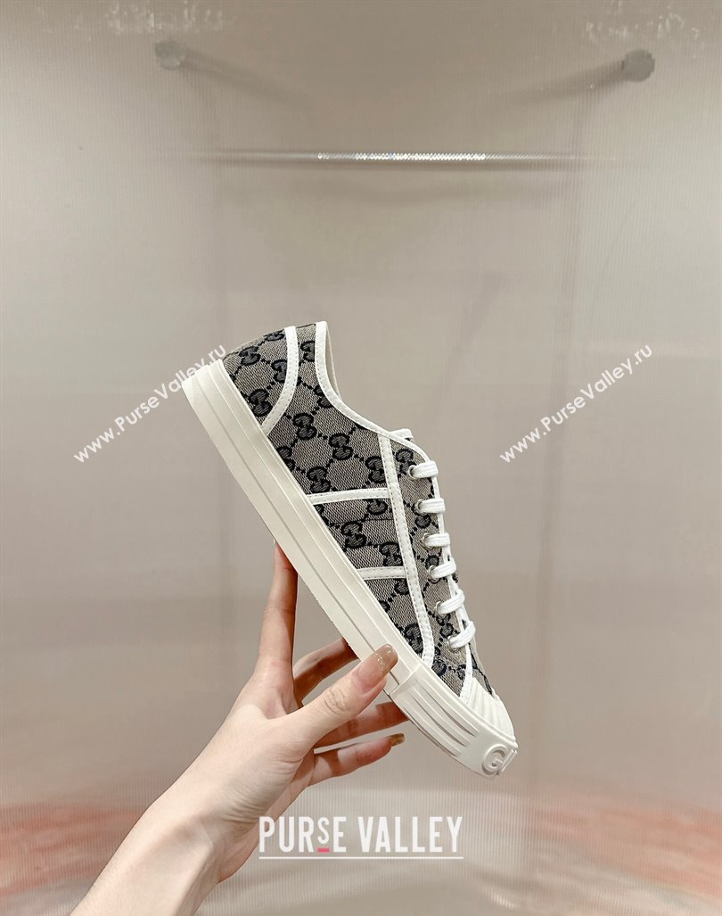 Gucci Lido GG Canvas Low Top Sneakers Grey 2024 0723001 (KL-2407230108)