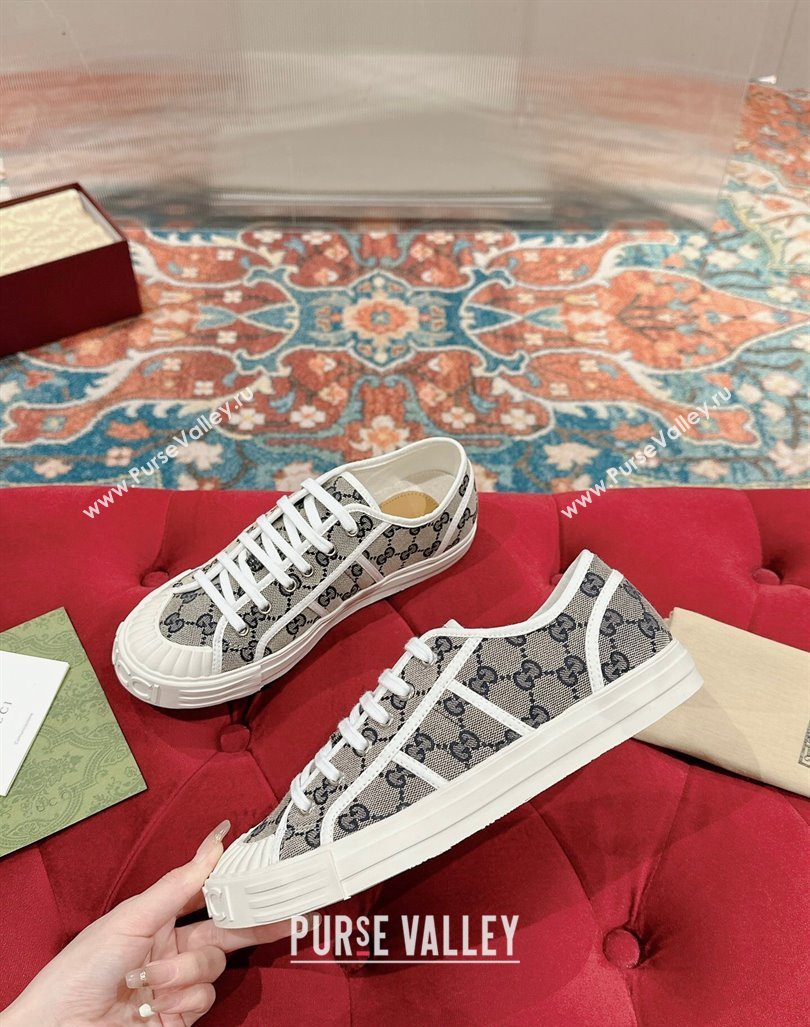 Gucci Lido GG Canvas Low Top Sneakers Grey 2024 0723001 (KL-2407230108)