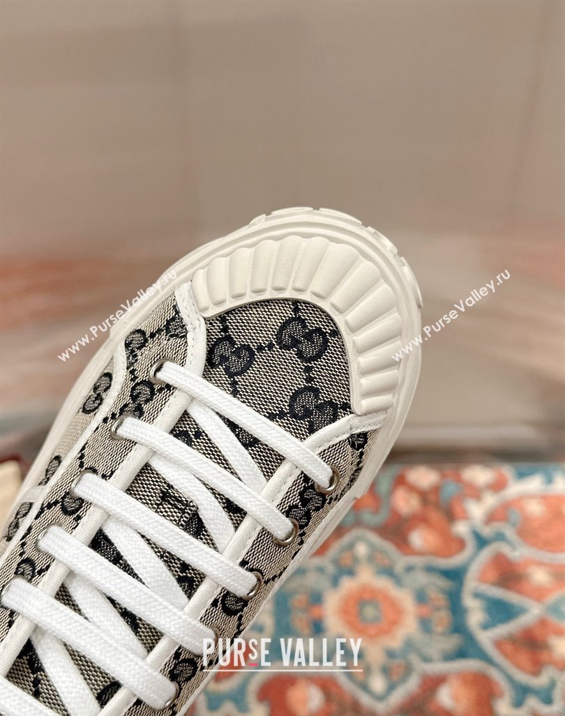 Gucci Lido GG Canvas Low Top Sneakers Grey 2024 0723001 (KL-2407230108)