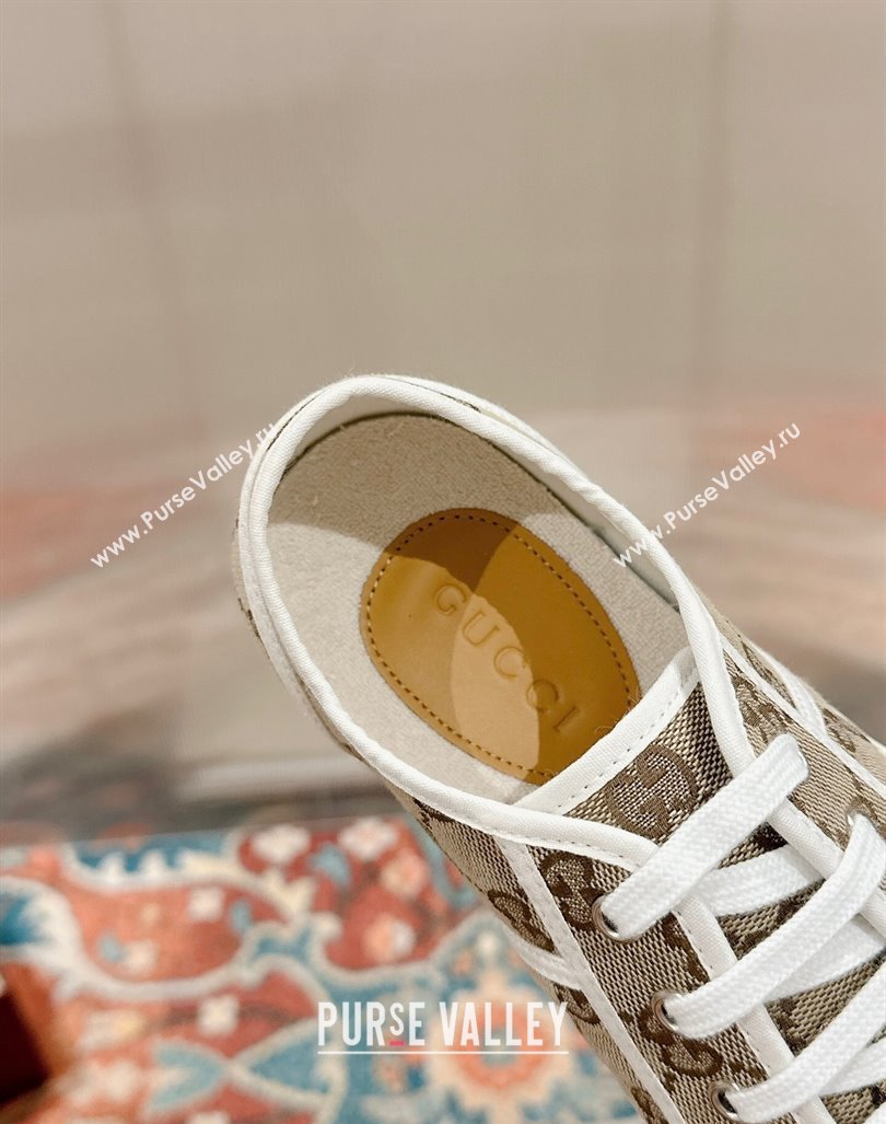 Gucci Lido GG Canvas Low Top Sneakers Beige 2024 0723001 (KL-2407230109)