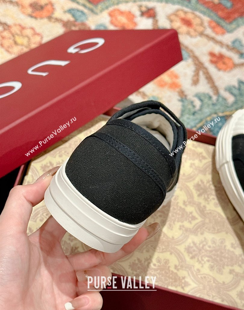 Gucci Lido GG Canvas Low Top Sneakers Black 2024 0723001 (KL-2407230111)