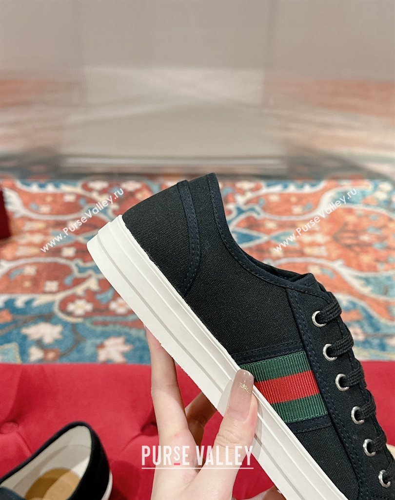 Gucci Lido GG Canvas Low Top Sneakers Black 2024 0723001 (KL-2407230111)