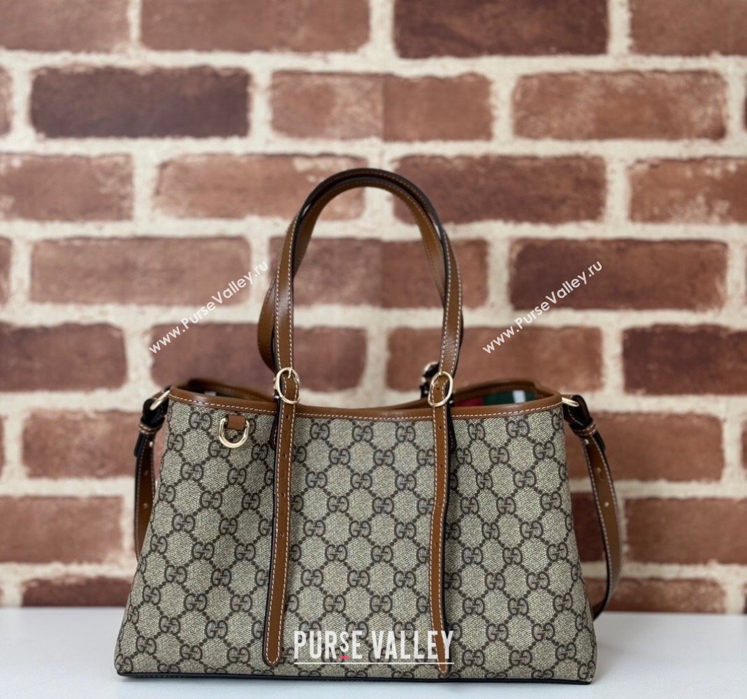 Gucci Ophidia GG Canvas Tote bag 815214 Beige/Brown 2024 (DLH-240806051)