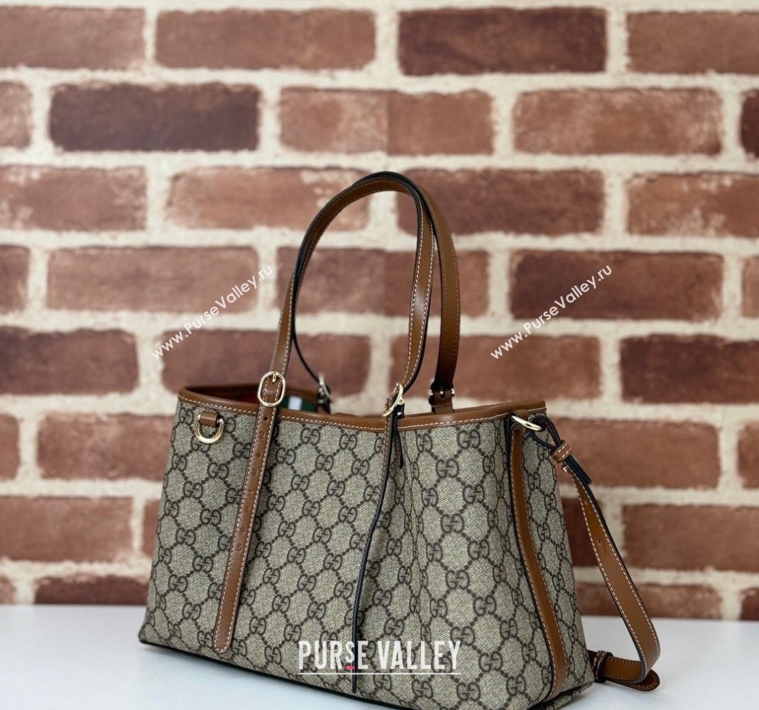 Gucci Ophidia GG Canvas Tote bag 815214 Beige/Brown 2024 (DLH-240806051)