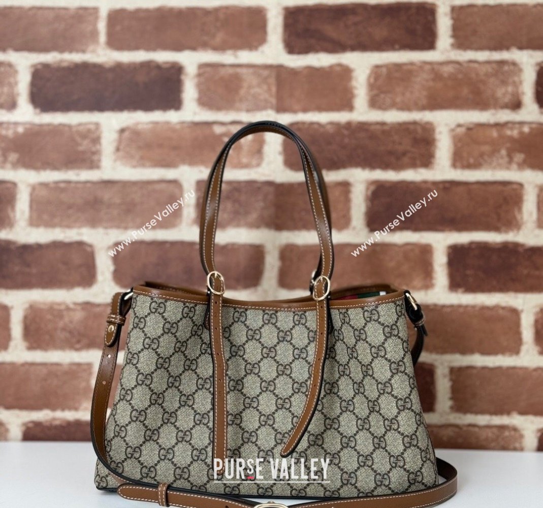 Gucci Ophidia GG Canvas Tote bag 815214 Beige/Brown 2024 (DLH-240806051)