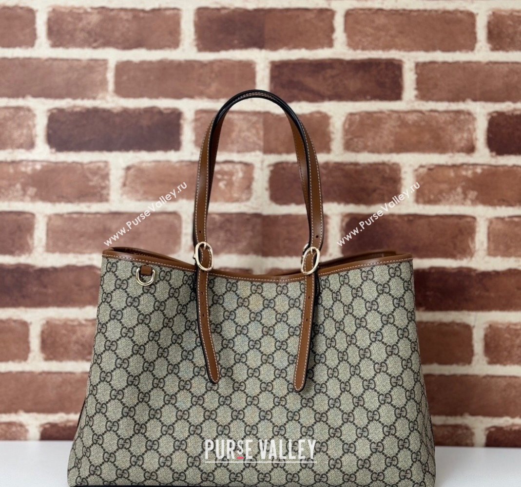 Gucci Ophidia GG Canvas Tote bag 815213 Beige/Brown 2024 (DLH-240806052)