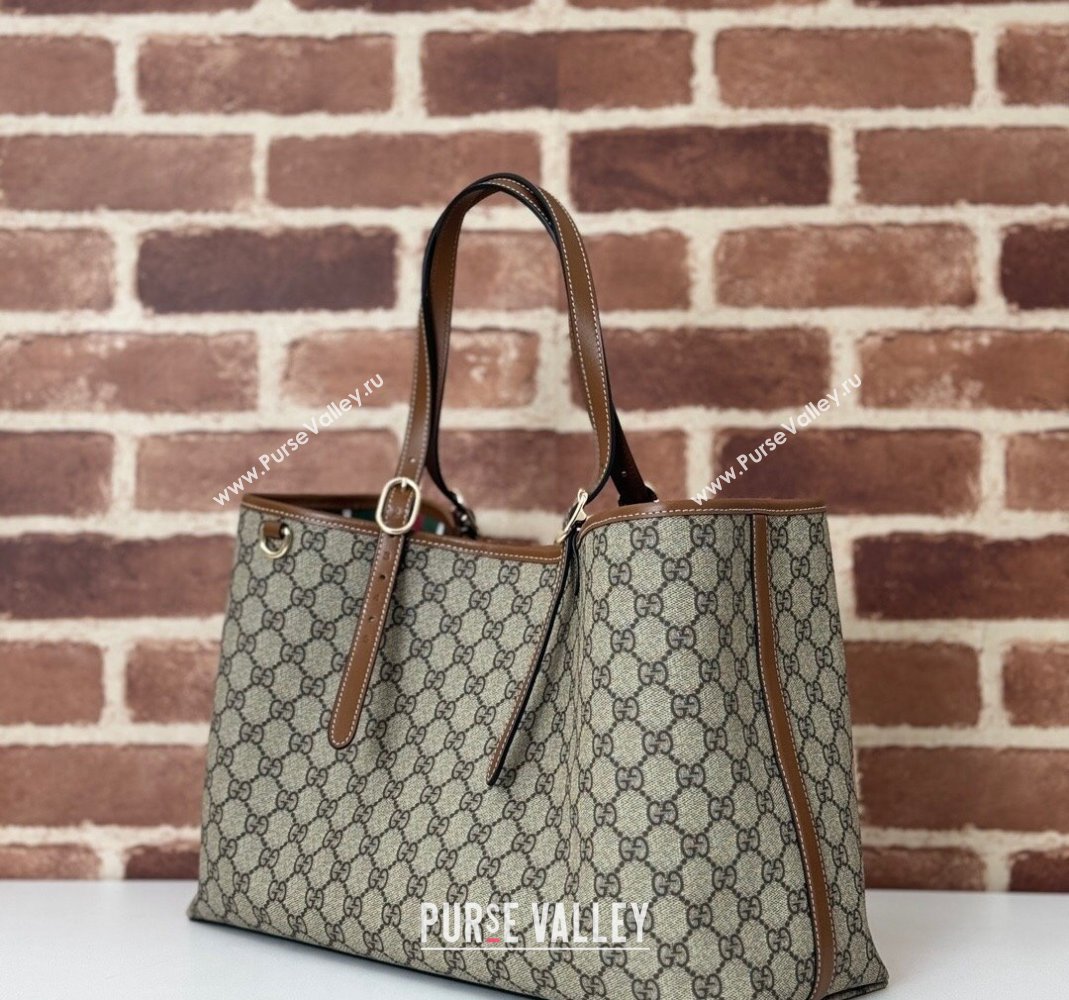 Gucci Ophidia GG Canvas Tote bag 815213 Beige/Brown 2024 (DLH-240806052)