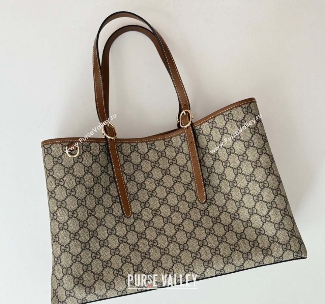 Gucci Ophidia GG Canvas Tote bag 815213 Beige/Brown 2024 (DLH-240806052)